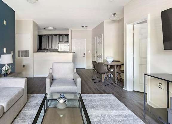 Living Room With TV at Riverview Landing @ Valley Forge, Eagleville, PA