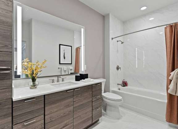a bathroom with a sink and a toilet
