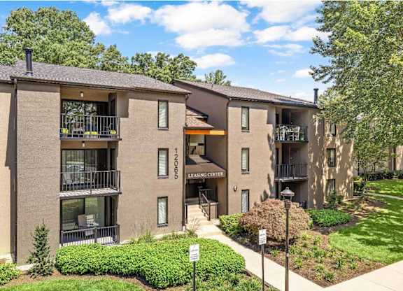 Apartment complex leasing office at Springs at Reston