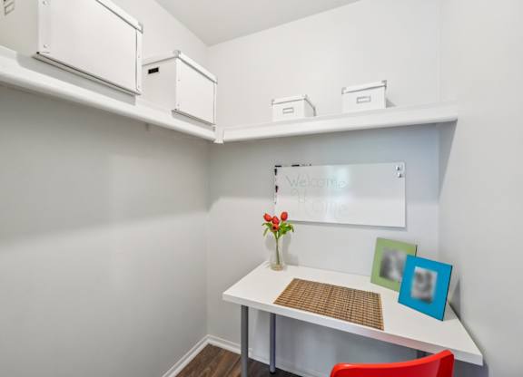 Spacious 5x5 storage closet at Drawbridge Apartments in Harrison Township, MI.