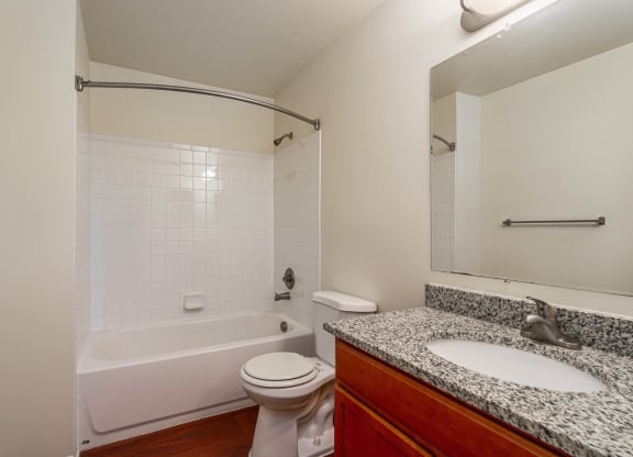 Deluxe Bathroom with Curved Shower Rod
