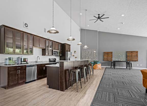 Clubhouse with Coworking Lounge at Dover Hills Apartments in Kalamazoo