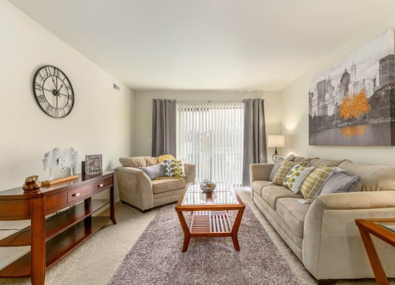 Eastwood Village One Bedroom Model Living Room