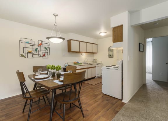 Eastwood Village Two Bedroom Model Kitchen and Dining