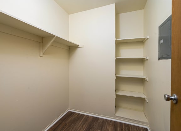 Walk-In Closet at Franklin River Apartments, Michigan