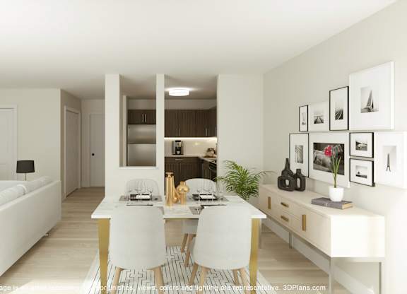 Open Concept Living Room at Franklin River Apartments, Southfield, 48034
