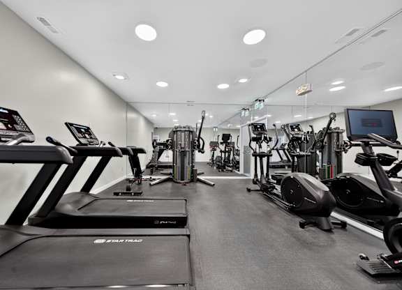 State-of-the-art fitness and wellness center at Franklin River Apartments in Southfield, MI.