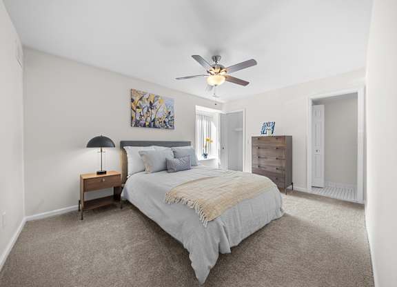 Spacious Bedroom at Lakeside Village Apartments Clinton Township MI