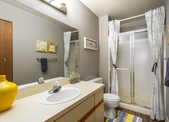 Park Lane Model Bathroomat Park Lane Apartments, MI 48033