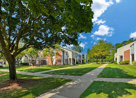 Lush Green Lawn at Park Lane Apartments, Southfield
