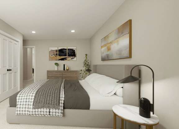 Bedroom with Ample storage space