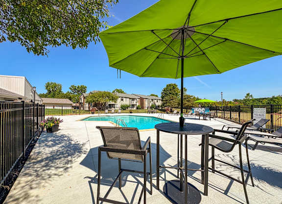 Heated pool at Three Oaks Apartments in Troy, MI