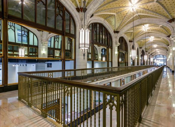 Shopping mall at Arcade Artist Apartments, St Louis, MO, 63101