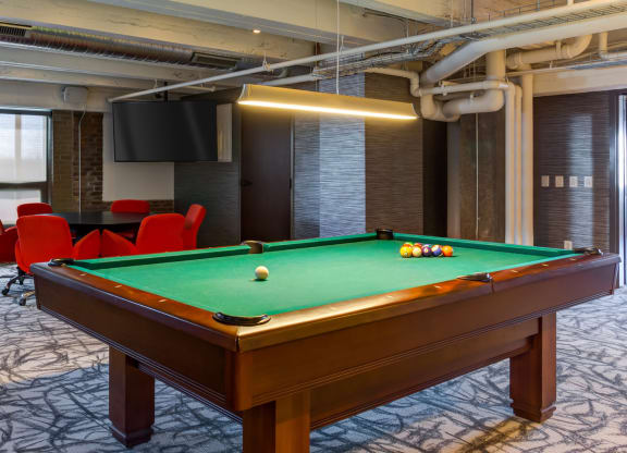 Billiards Table at Arcade Artist Apartments, St Louis, MO, 63101
