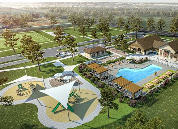 Aerial View Of Property at The Maddox on Eagle, Oklahoma City, OK