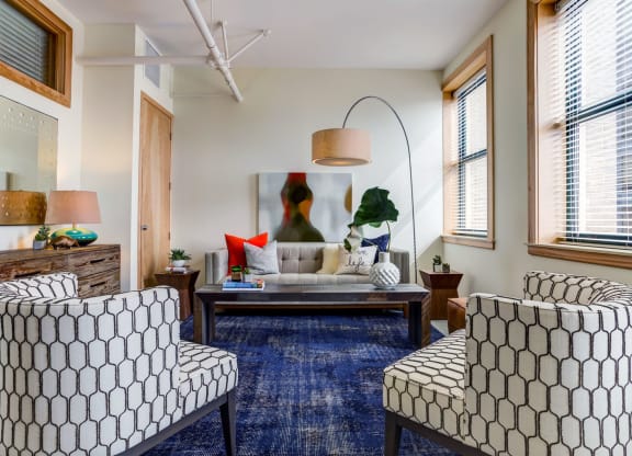 Living Space at Arcade Artist Apartments, St Louis