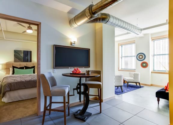 Dinning area at Arcade Artist Apartments, St Louis, Missouri