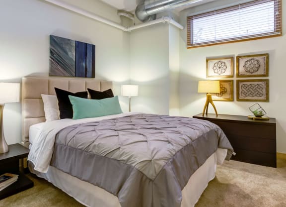 Bedroom at Arcade Artist Apartments, Missouri, 63101