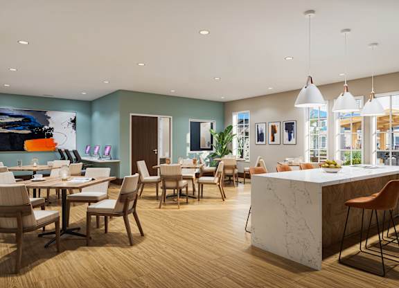 Community Room at Anson Crossing Apartments, Texas