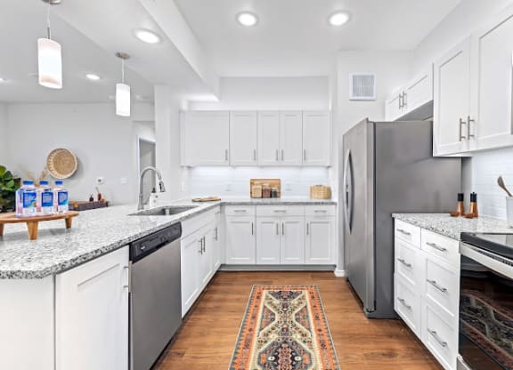 Fully Furnished Kitchen at Mariposa at Harris Road Arlington 55+ Apartments, Arlington, 76001