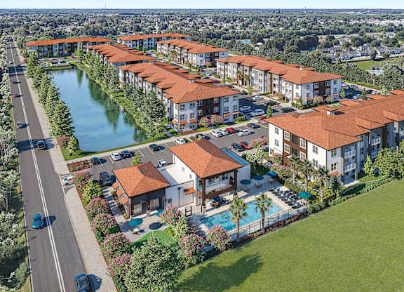 Aerial View Of Property at Cobia Cove Apartments, Holiday, FL