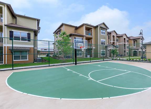 Open Basketball Court at Hazelwood Place Apartments, Princeton, TX