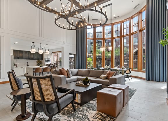 Clubhouse lounge at 808 Berry Place, Saint Paul