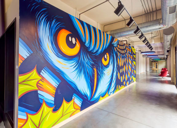 Wall Mural at A-Mill Artist Lofts, Minneapolis, MN