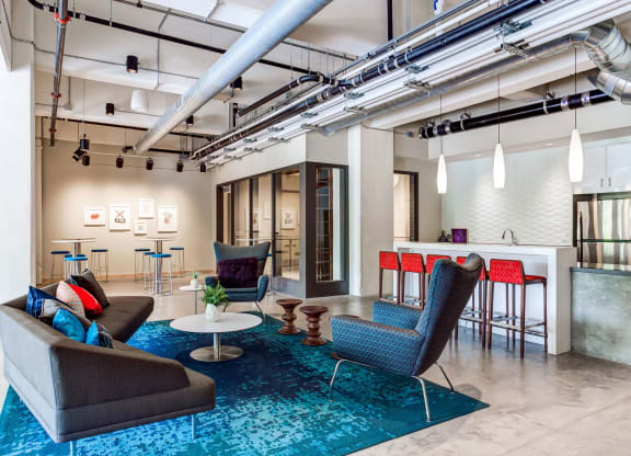 Downstairs Clubroom at A-Mill Artist Lofts, Minneapolis, MN, 55414