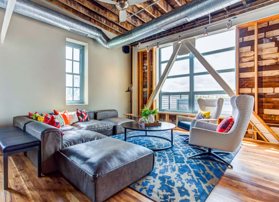 Rooftop Clubroom Seating Area at A-Mill Artist Lofts, Minneapolis, 55414