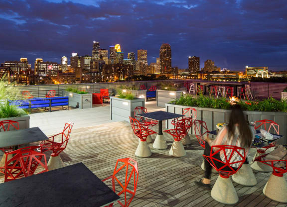 Rooftop Overview at A-Mill Artist Lofts, Minnesota, 55414
