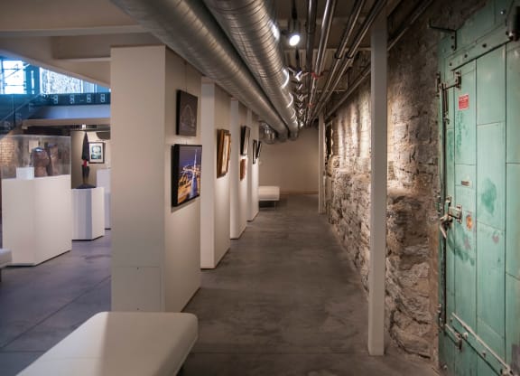 Gallery Hallway at A-Mill Artist Lofts, Minnesota