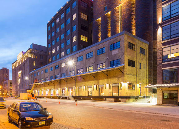 Exterior Street at A-Mill Artist Lofts, Minnesota