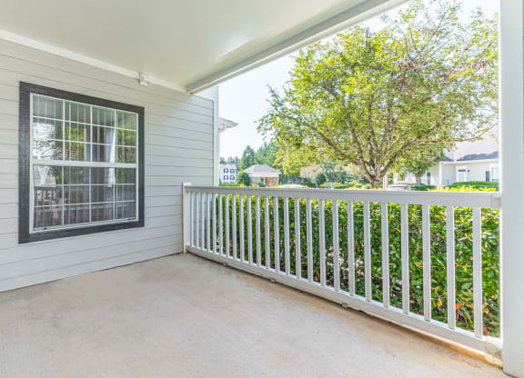 Patio at Alexander at Stonecrest Apartments, Lithonia, GA