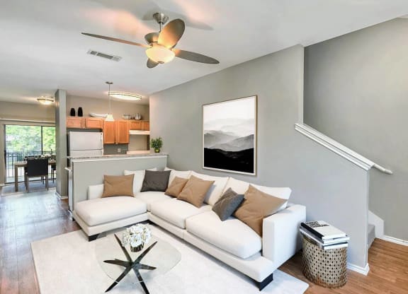 Beckley_Model Townhome Living Room