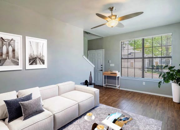 Beckley_Model Townhome Living Room