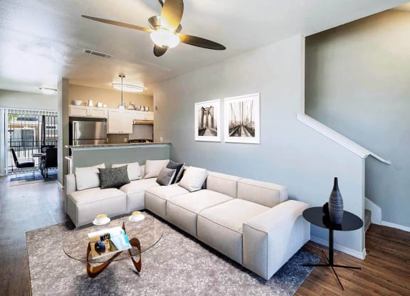 Beckley_Model Townhome Living Room