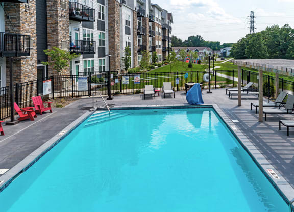 Beautiful Pool at The Bluffs at Liberty Glen, St. Cloud, MN