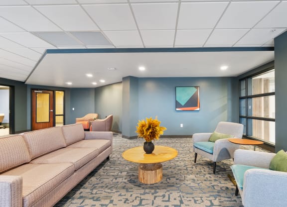 Social Lounge at The Bluffs at Nine Mile Creek, Eden Prairie