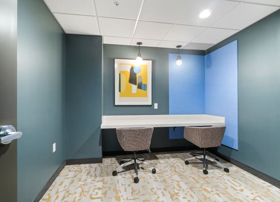 Work Space at The Bluffs at Nine Mile Creek, Eden Prairie, Minnesota