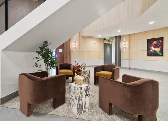 Lobby at The Bluffs at Nine Mile Creek, Minnesota