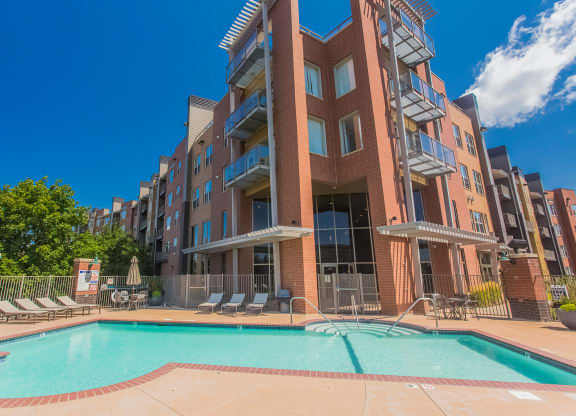 Pool View at The Bluffs at Nine Mile Creek, Eden Prairie, Minnesota