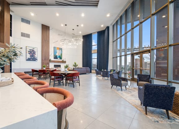 Social Lounge at The Bluffs at Nine Mile Creek, Eden Prairie, MN, 55344