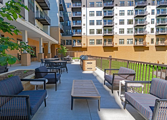 Dominium_Bren Road Station_Lounge Deck at Bren Road Station 55+ Apartments, Minnetonka