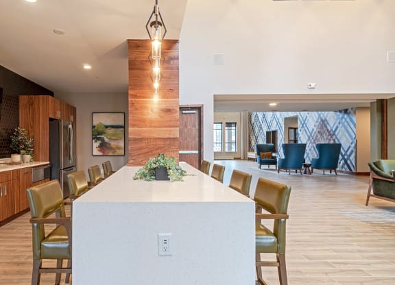 Dominium_Bren Road Station_Dominium_Bren Road Station_Community Kitchen cabinetsat Bren Road Station 55+ Apartments, Minnetonka, MN, 55343