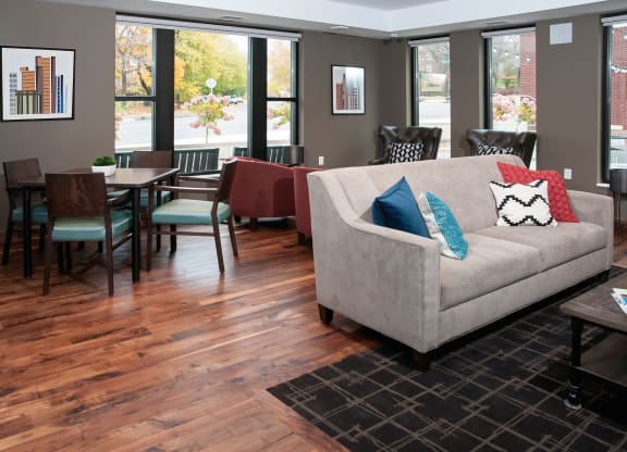 Community Clubroom at The Cambric Senior Apartments, St. Paul, MN