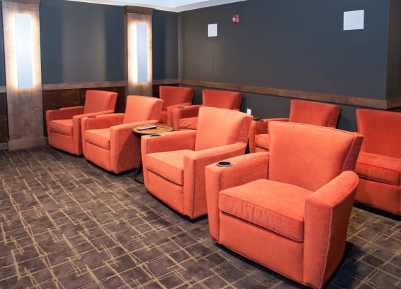 Theater Room at The Cambric Senior Apartments, St. Paul, MN