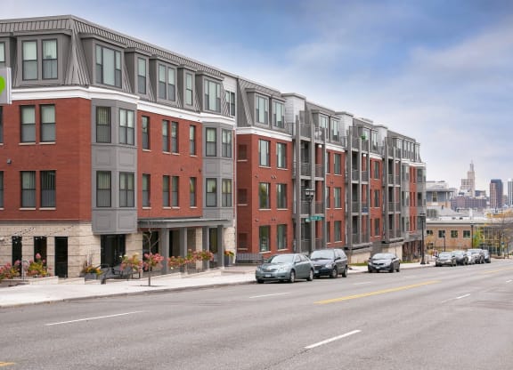 Exterior Street at The Cambric Senior Apartments, St. Paul, 55106