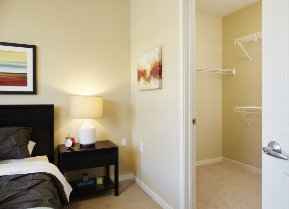Bedroom Closet at The Cambric Senior Apartments, St. Paul, MN 55106