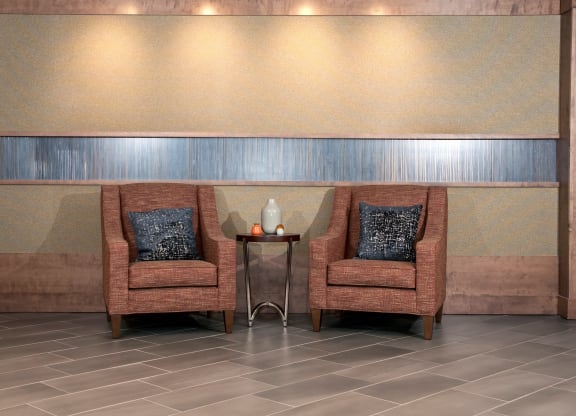 Lobby Seating at The Cambric Senior Apartments, St. Paul Minnesota